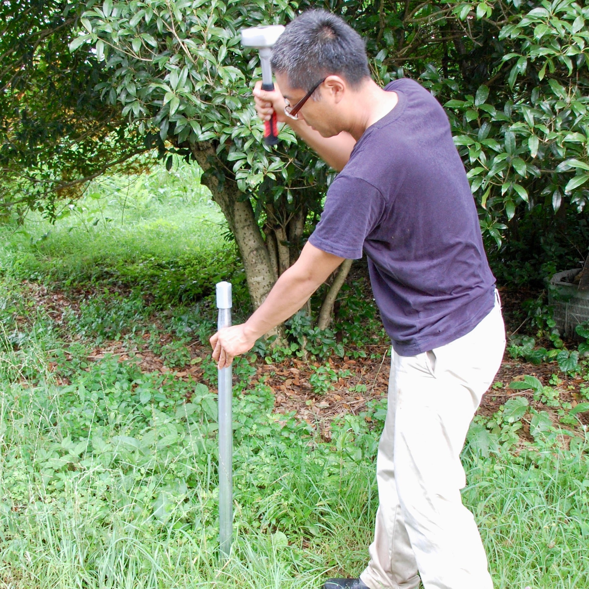 くい丸のハンマー打ち：最適なハンマーの選び方と、失敗しない打ち込みのコツ【店長直伝】