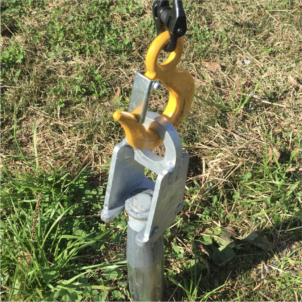 ロッキーリング(小)(大) ロッキージャッキやユニックを使って、くい丸