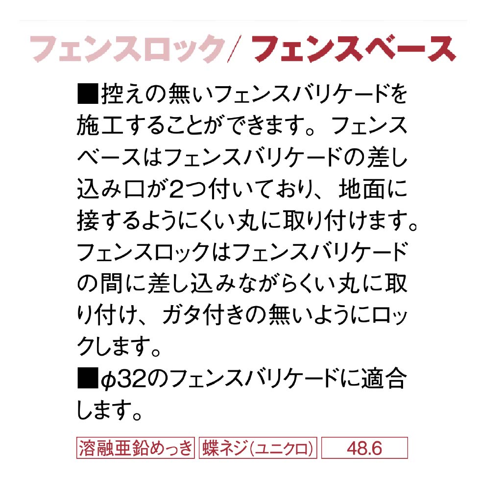 フェンスベース説明書